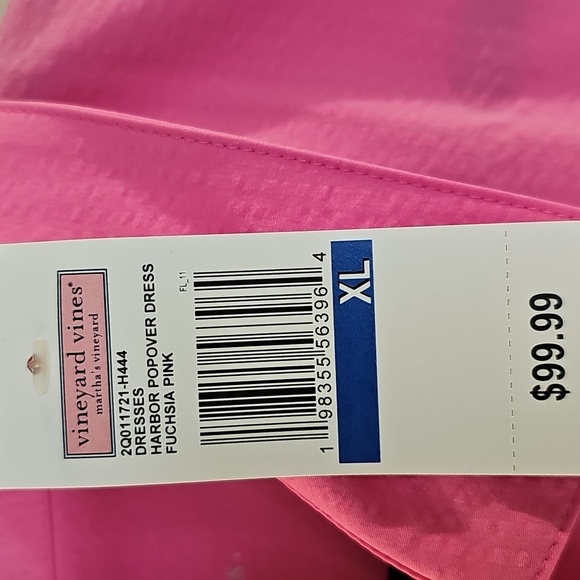 Vineyard Vines Vibrant Performance Pink Sleeveless Dress - Picture 3 of 3